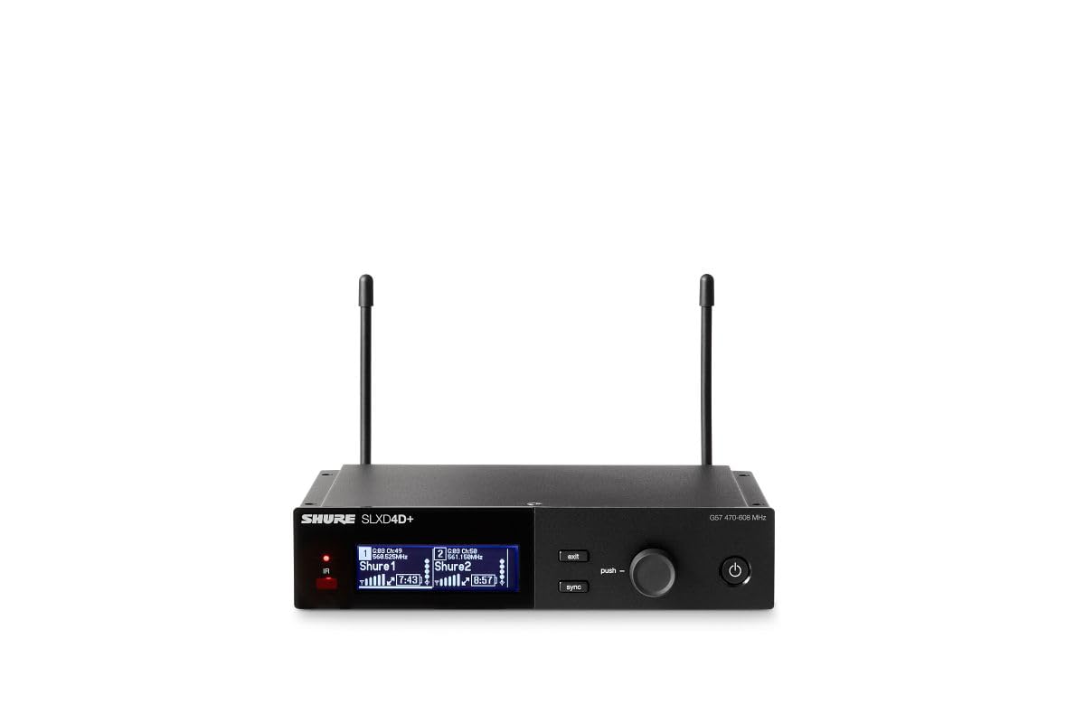 Amazon.co.jp: SHURE シュア SLXD4D+ SLXD4D+ 2chワイヤレス受信機
